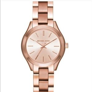 Michael Kors runway slim rose gold